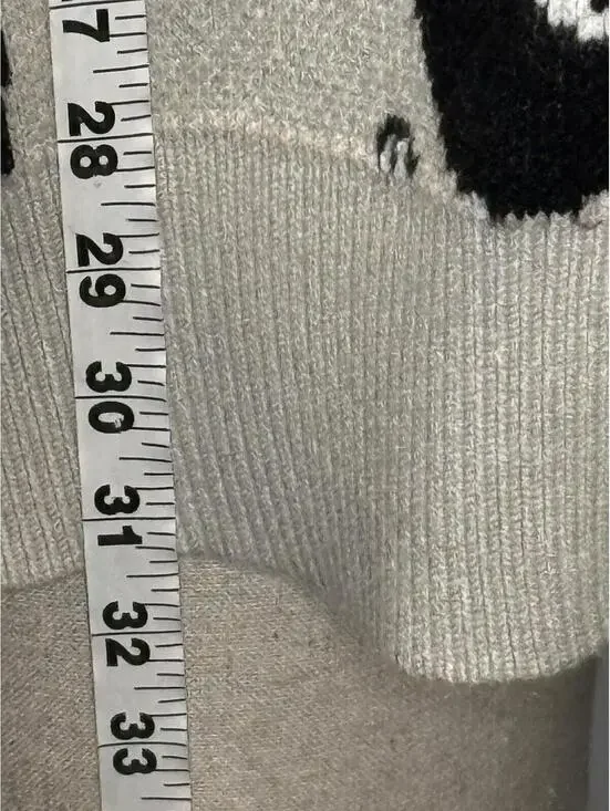 Dressed in Lala Zebra Jacquard Boxy Oversize Cardigan L/XL - Picture 4 of 6